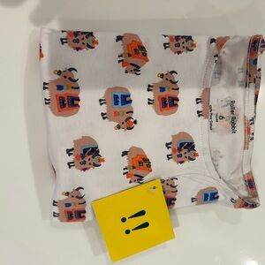 Roller Rabbit White and Orange kids pajama Set